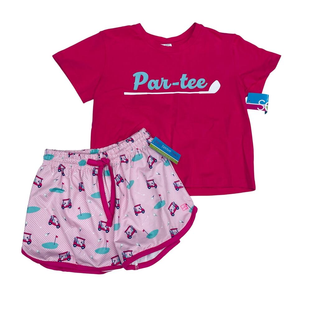 NWT SET Size 11/12 Par-Tee Athletic Short Set